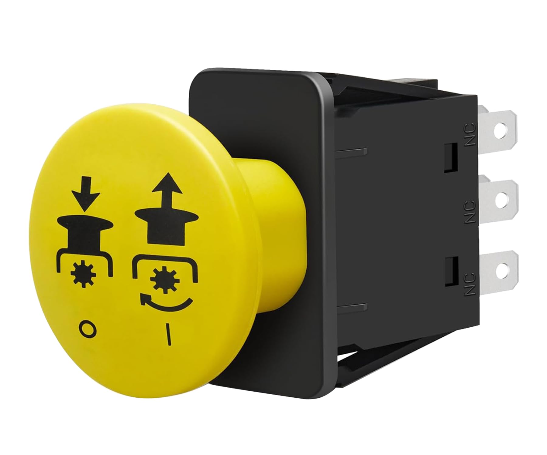Oyviny Clutch PTO Switch 8 Terminals 10 AMP 539131627 597520401 430-433 for Bobcat MTD Delta Dixie Chopper Husqvarna AYP IZ PZ MZ LZ DX Series Lawn Mower Power Take-Off Switch Replacement