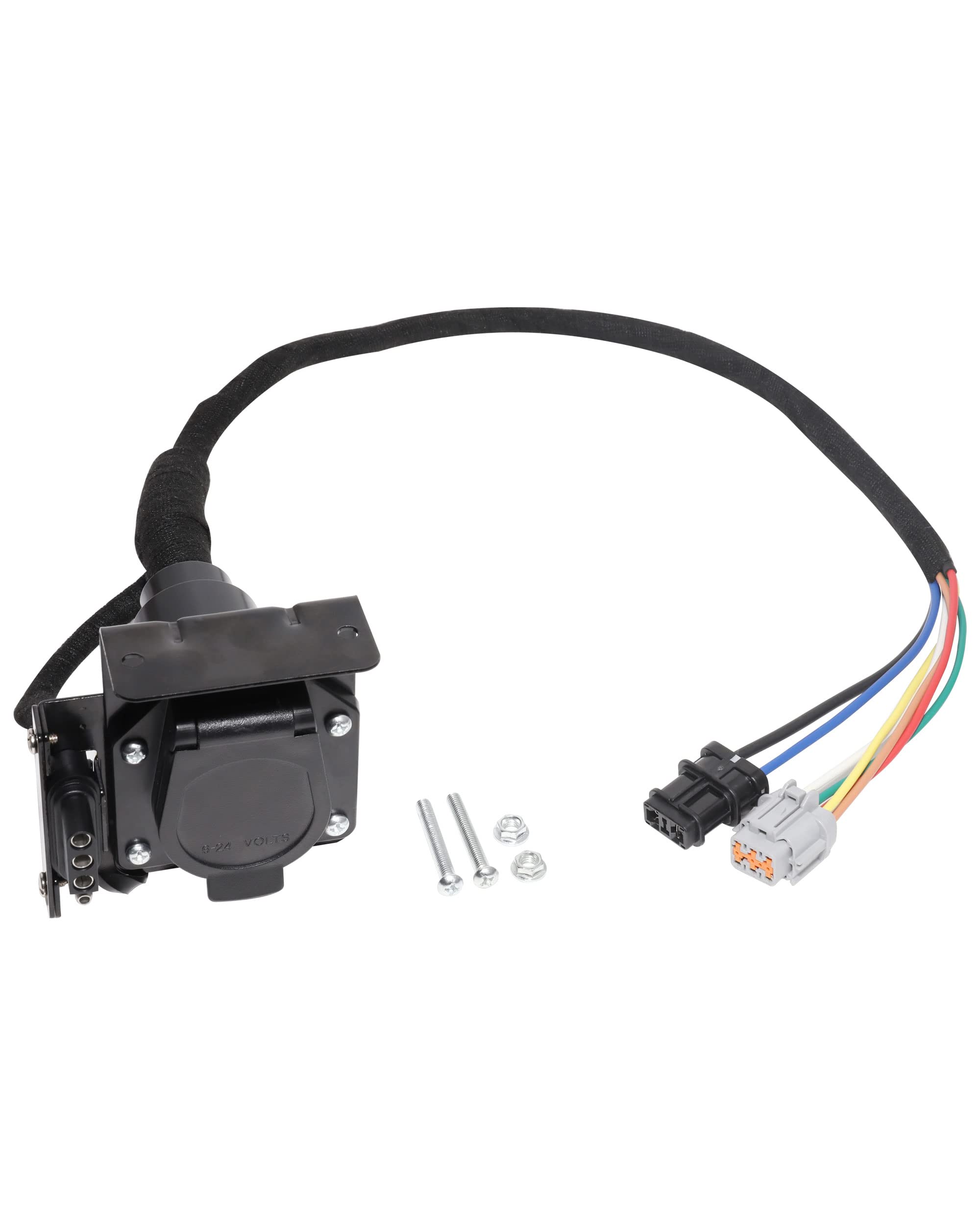 Oyviny 4 Way Flat and RV 7 Way Trailer Wiring Harness for Nissan Frontier 2005-2025/Nissan Xterra 2005-2015/Suzuki Equator 2009-2012, Factory Tow Package Required
