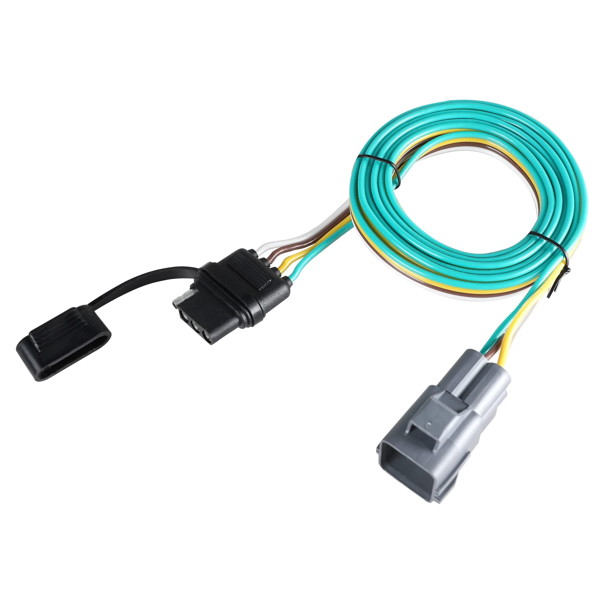Oyviny Custom 4 Pin Trailer Wiring Harness 56325 Compatible with GMC Acadia 2017-2023/Cadillac XT5 2017-2025/XT6 2020-2025/Chevy Blazer 2019-2025/Buick Envision 2021-2025