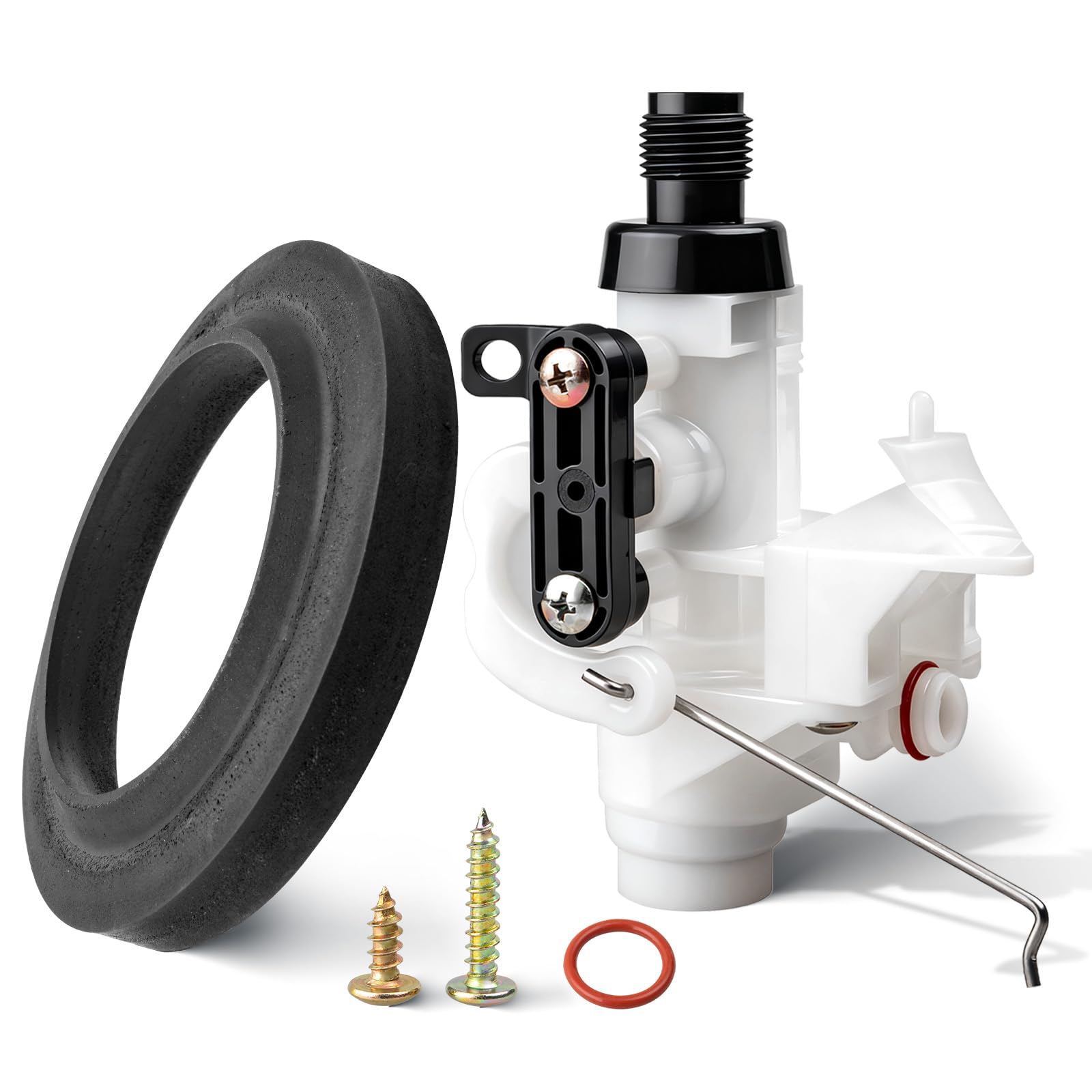 Oyviny 31705 31688 31835 31687 RV Toilet Water Valve Kit Fit for Thetford Aqua-Magic V High and Low Models Freeze Resistance & Leakage Resistance RV Toilet Part with Flange Seal Solve Leakage Problem