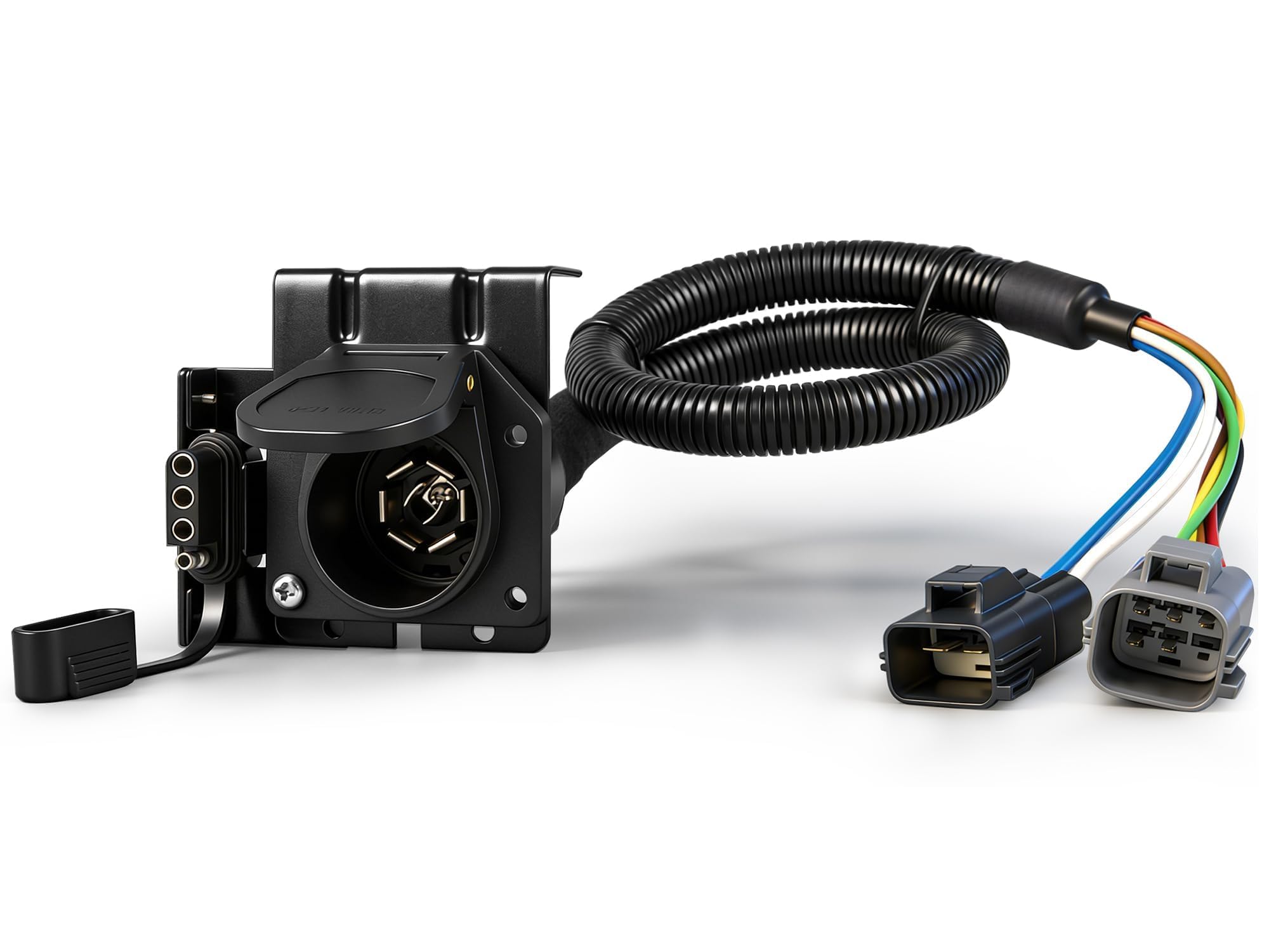 Oyviny Multi-Tow 7-Way RV Blade and 4-Way Flat Trailer Wiring Adapter for 2020-2025 Ford F-250, F-350, F-450, F550, F650, Factory Tow Package Required