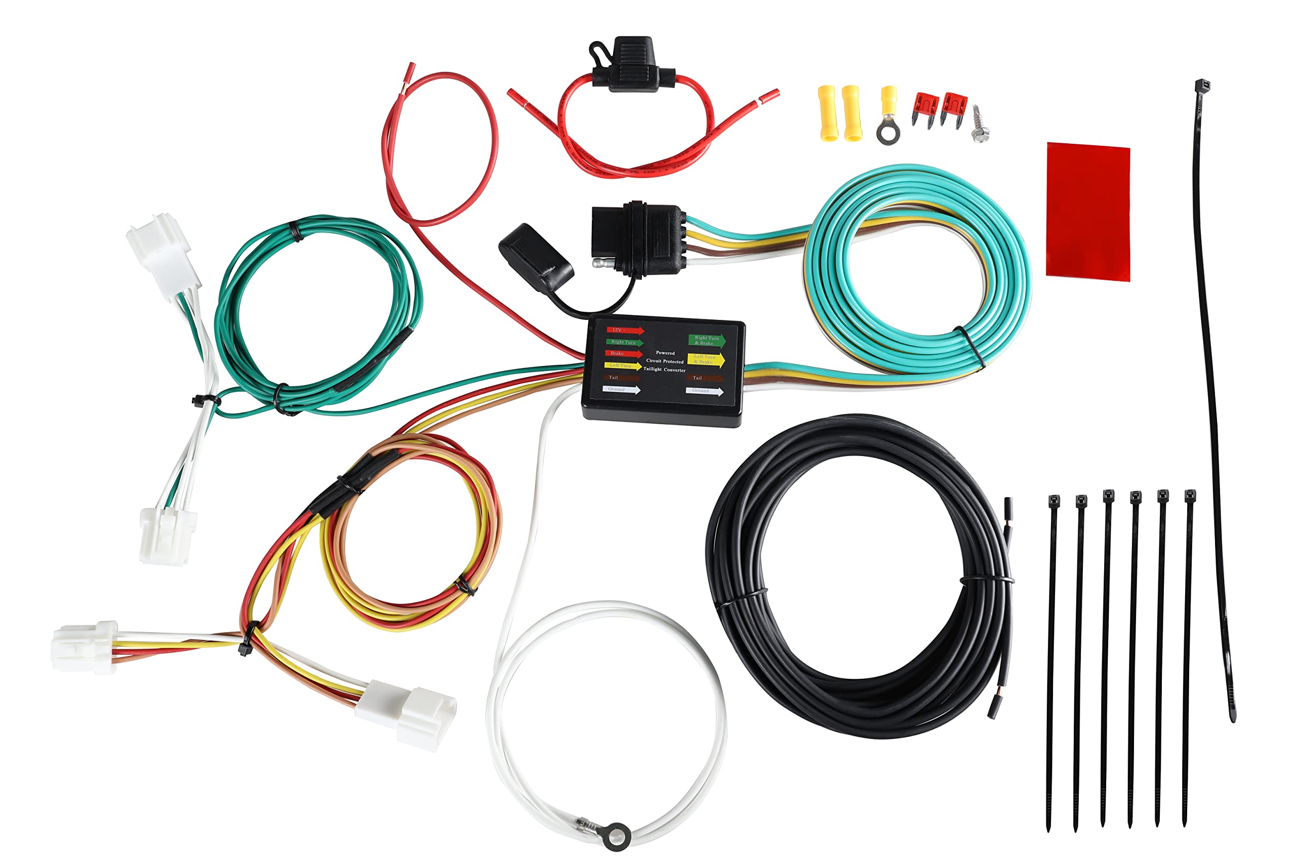 Oyviny Custom 4 Way Flat Trailer Wiring Harness 56033 for Nissan Rogue 2008-2019/Infiniti G25 2011-2012/Infiniti G35 Sedan 2007-2008/Infiniti G37 Sedan 2009-2013/2015 Infiniti Q60