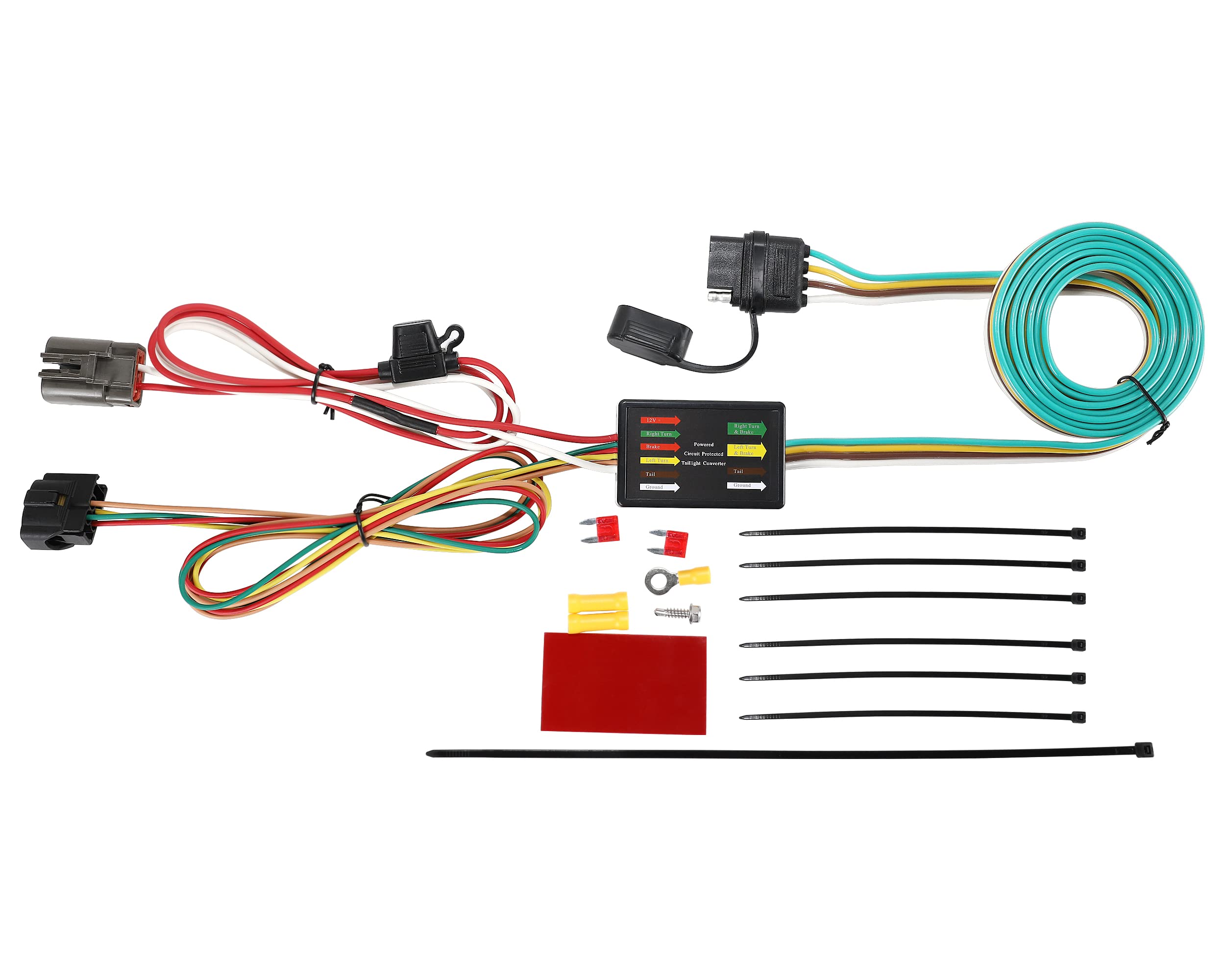 Oyviny 118269 Custom 4 Way Trailer Tow Harness for Hyundai Santa Fe 2013-2018/Hyundai Veracruz 2007-2012/Kia Sedona 2015-2021/Kia Sorento 2007-2020, Sorento Trailer Wiring Harness
