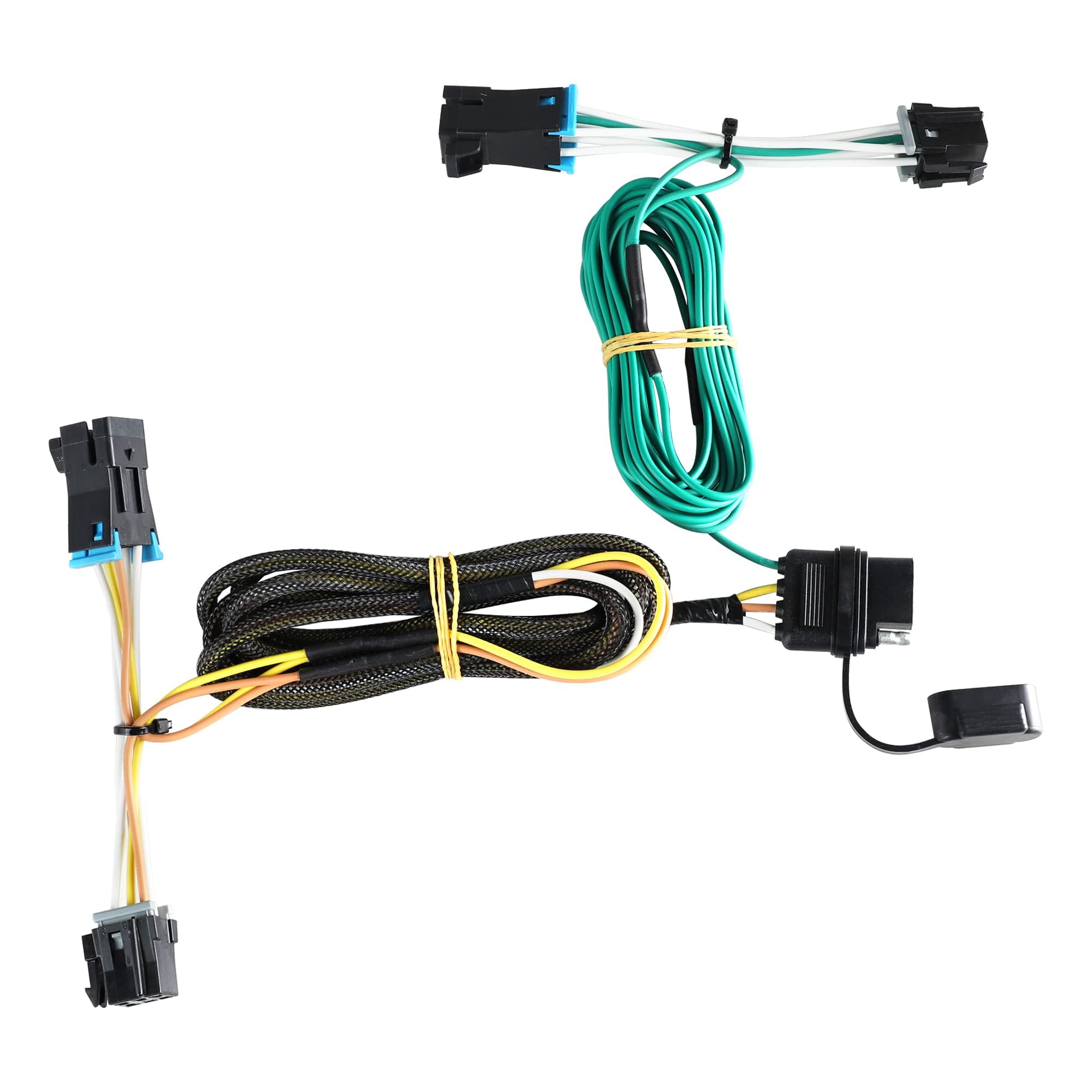 Oyviny Custom 4 Way Trailer Wiring Harness 55540 for 2003-2023 Chevy Express/GMC Savana 1500, 2500, 3500, 4 Way Trailer Light Wiring Kit Express Trailer Harness