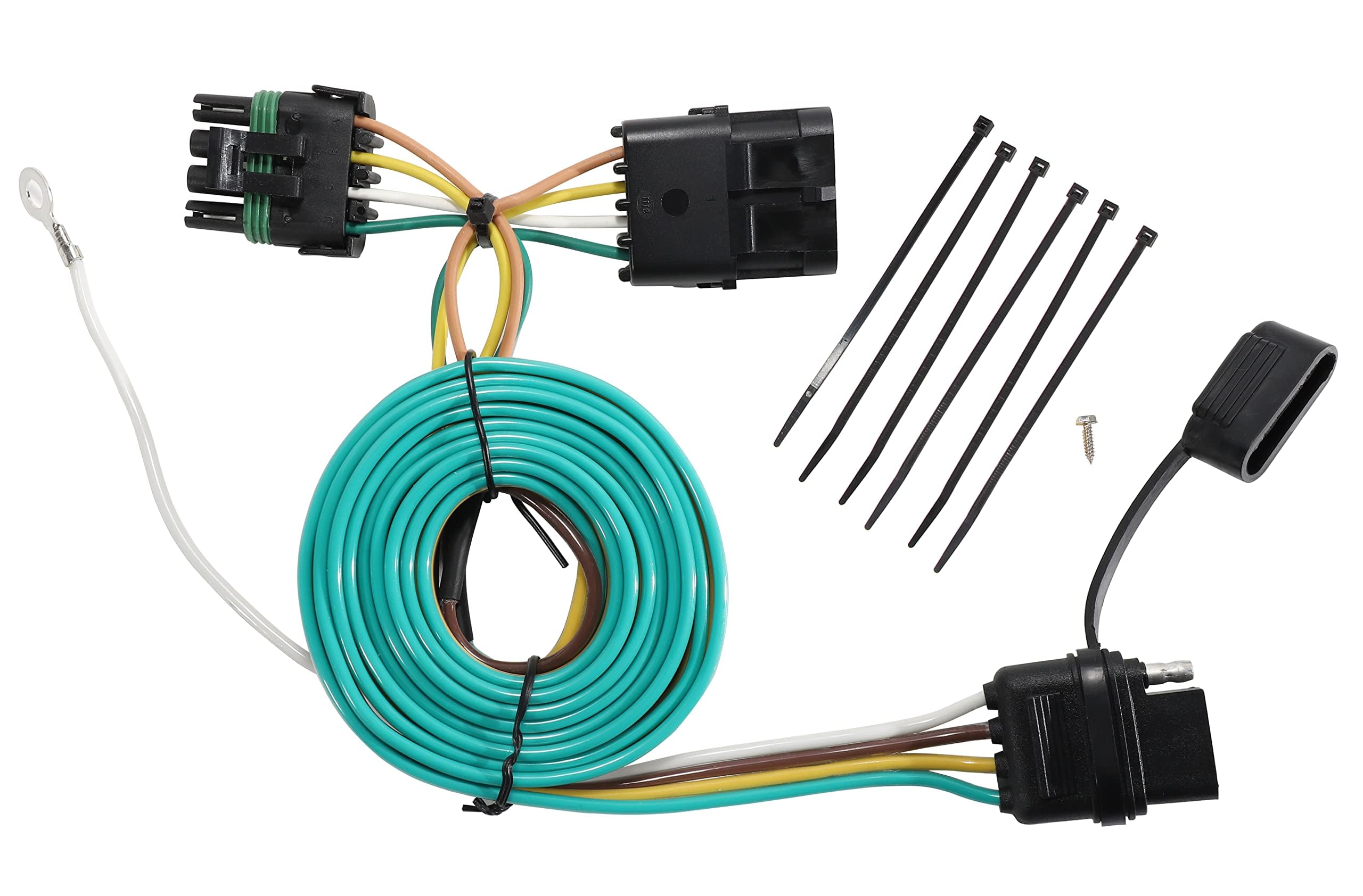 Oyviny Custom 4 Pin Trailer Wiring Harness 41125 for 1988-2000 Chevy GMC C/K Pickup, for Chevy Blazer/Suburban/Tahoe/GMC Suburban/Yukon/Cadillac Escalade, Pure Copper Wires