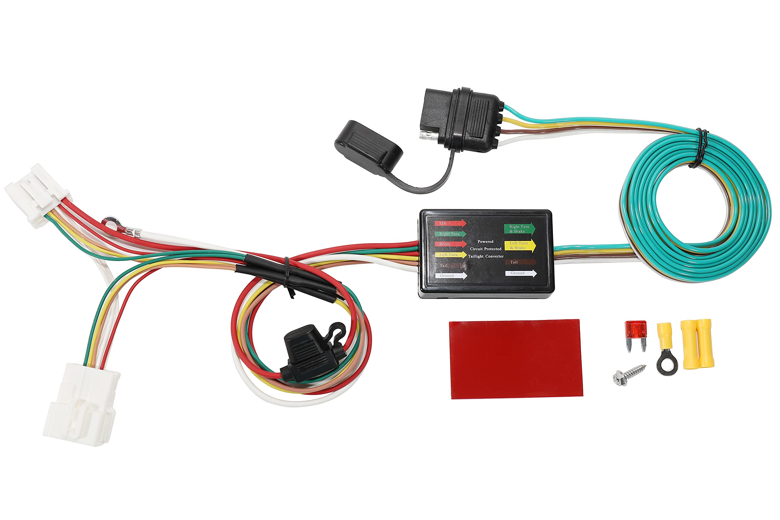 Oyviny Vehicle-Side Custom 4 Way Trailer Wiring Harness 56158 for Honda CR-V 2012-2016, Plug and Play Trailer Hitch Wiring for CRV