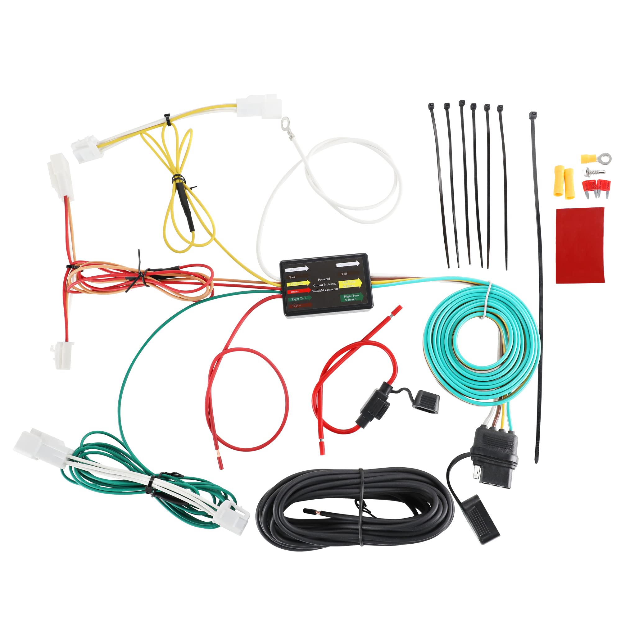 Oyviny Custom 4 Way Flat Trailer Wiring 56261 for 2015-2020 Toyota Sienna Excluding SE Style, Sienna Trailer Wiring Harness Sienna Towing Harness