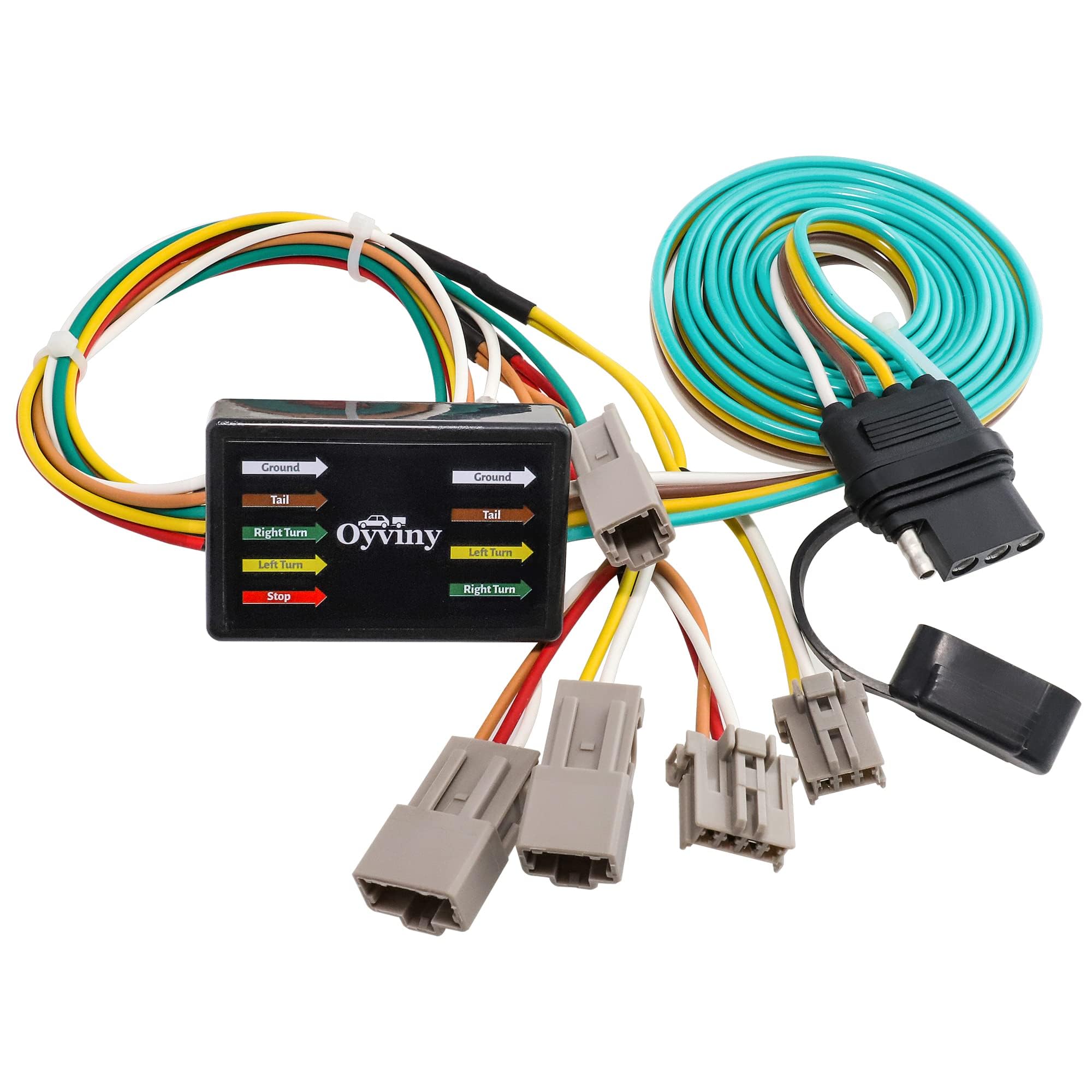 Oyviny Custom 4 Pin Trailer Wiring Harness for 2003-2007 Honda Accord/2006-2008 Acura TSX, Pure Copper Accord Towing Hitch Wiring