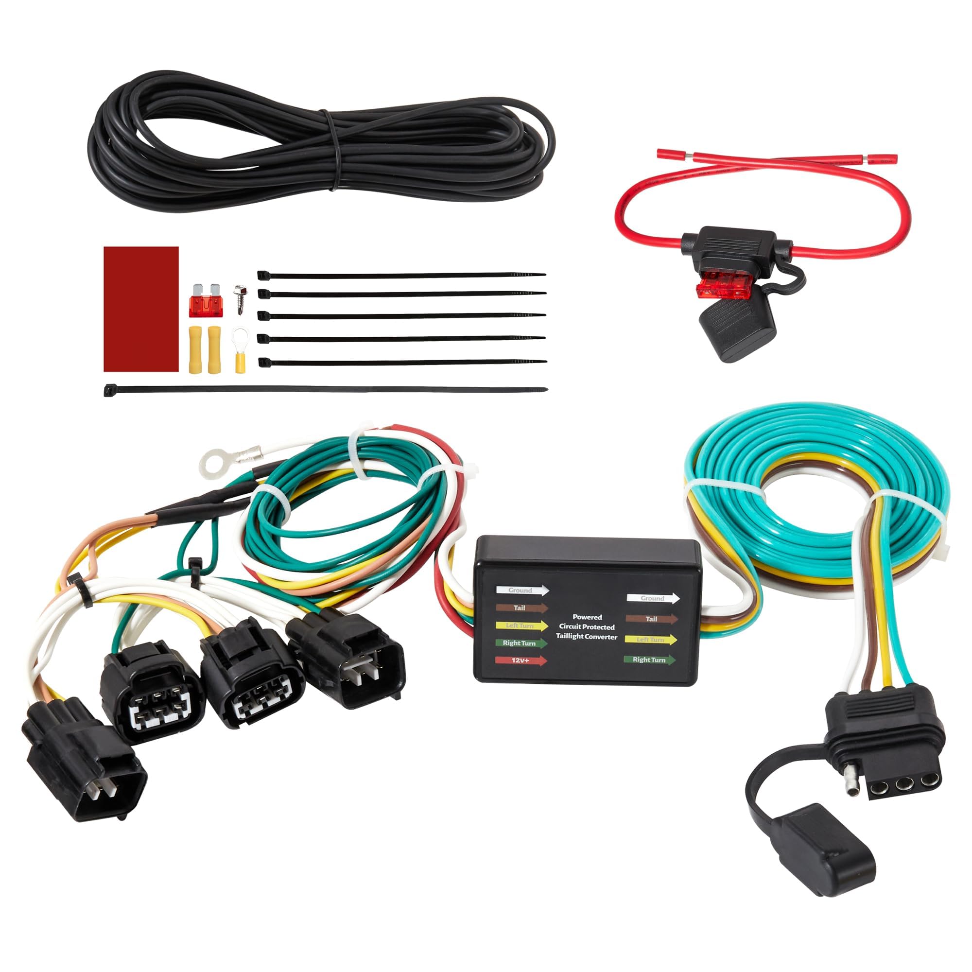 Oyviny Replacememt for 56208 4 Pin Trailer Wiring Harness for 2014-2018 Jeep Cherokee Trailhawk/Latitude Vehicle-Side Custom 4-Pin Light Harness for Jeep Cherokee Without Factory Tow Package