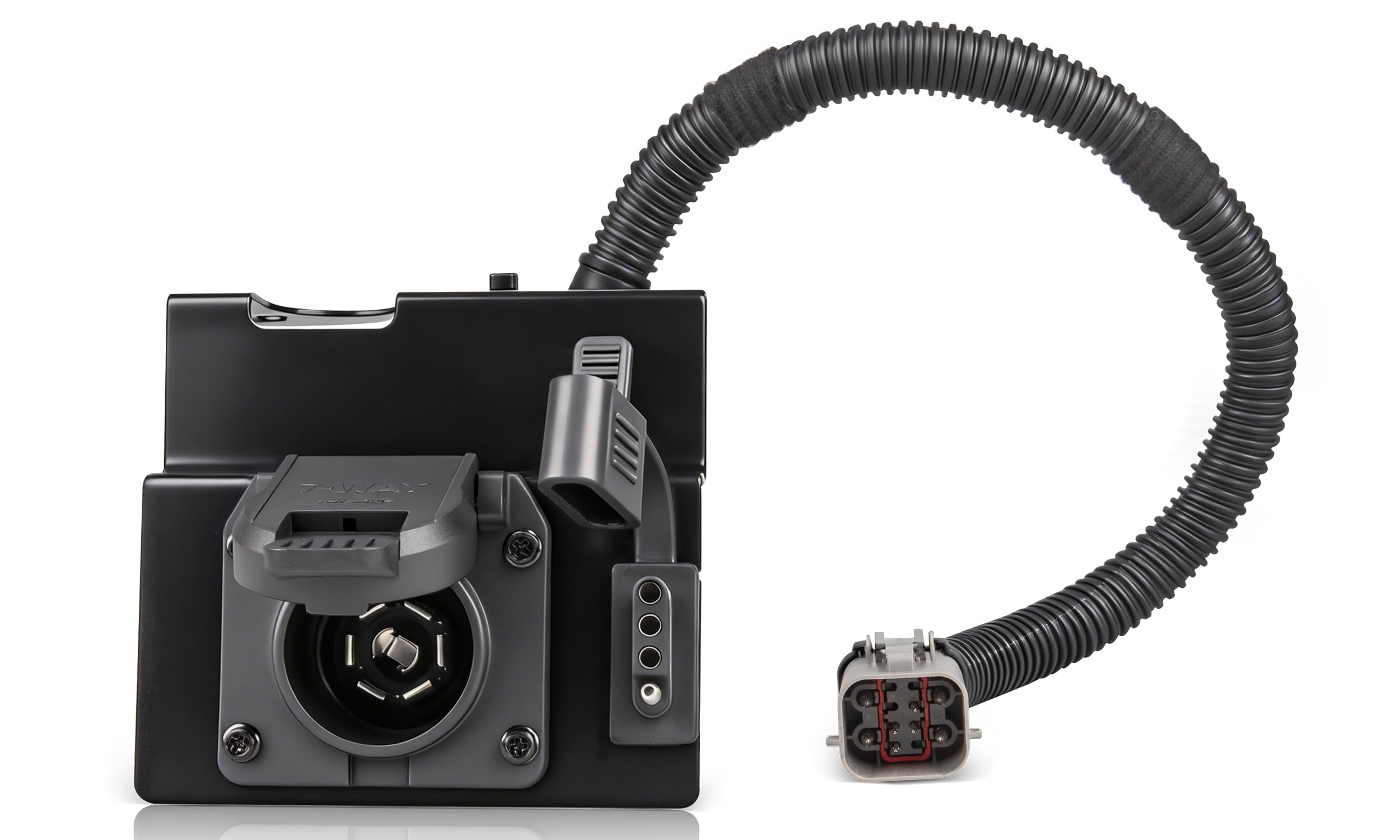 Oyviny Dual-Output 4 Pin and 7 Pin Trailer Wiring Adapter for 2002-2004 Ford F250 F350 Super Duty Pickup Trucks Replace 2C3Z-13A576-DA