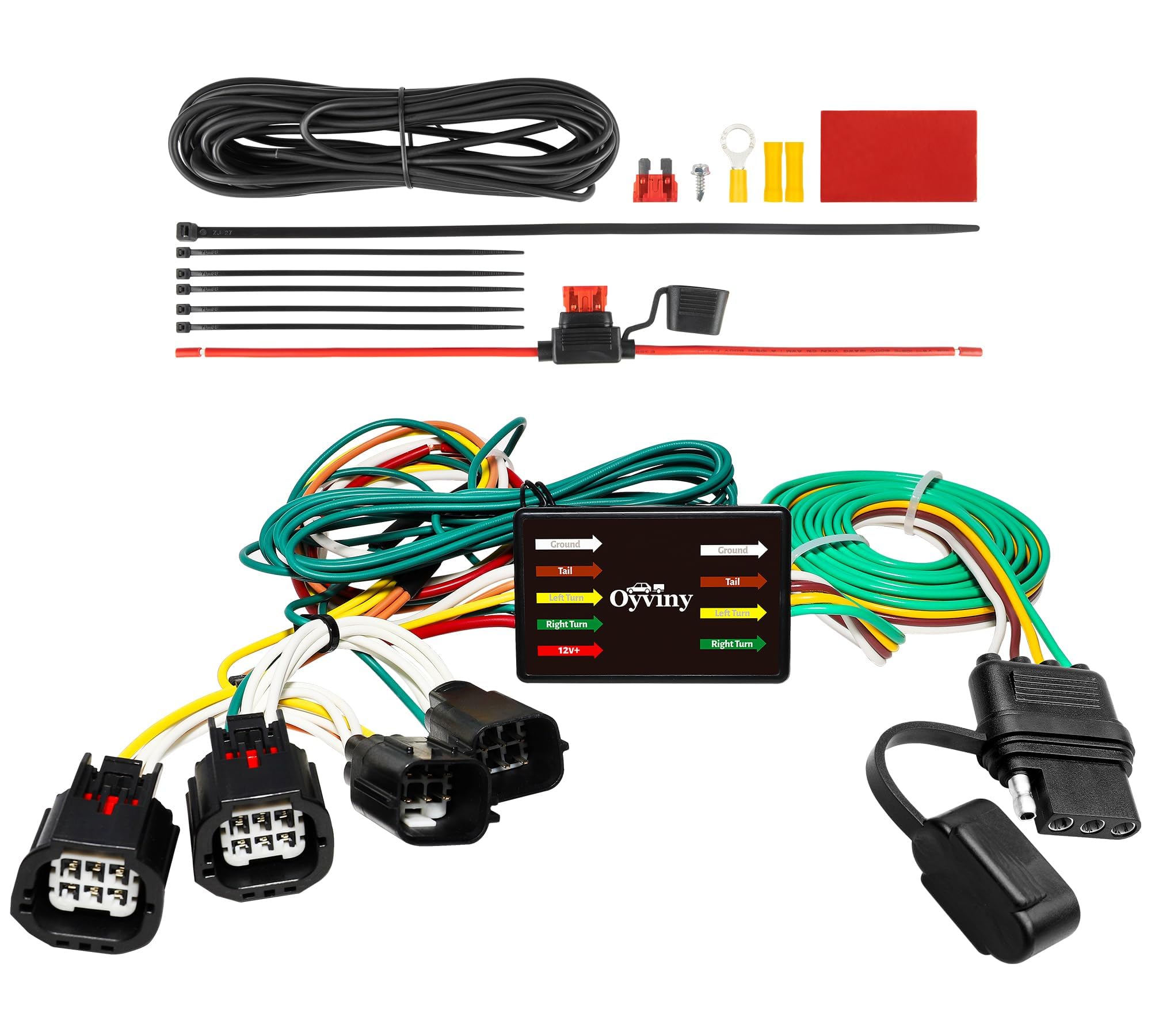 Oyviny 4 Pin Trailer Wiring Harness 56331 for 2011-2016 Chrysler Town and Country, 2021-2022 Chrysler Grand Caravan, 2011-2020 Dodge Grand Caravan Pure Copper Trailer Hitch Wiring