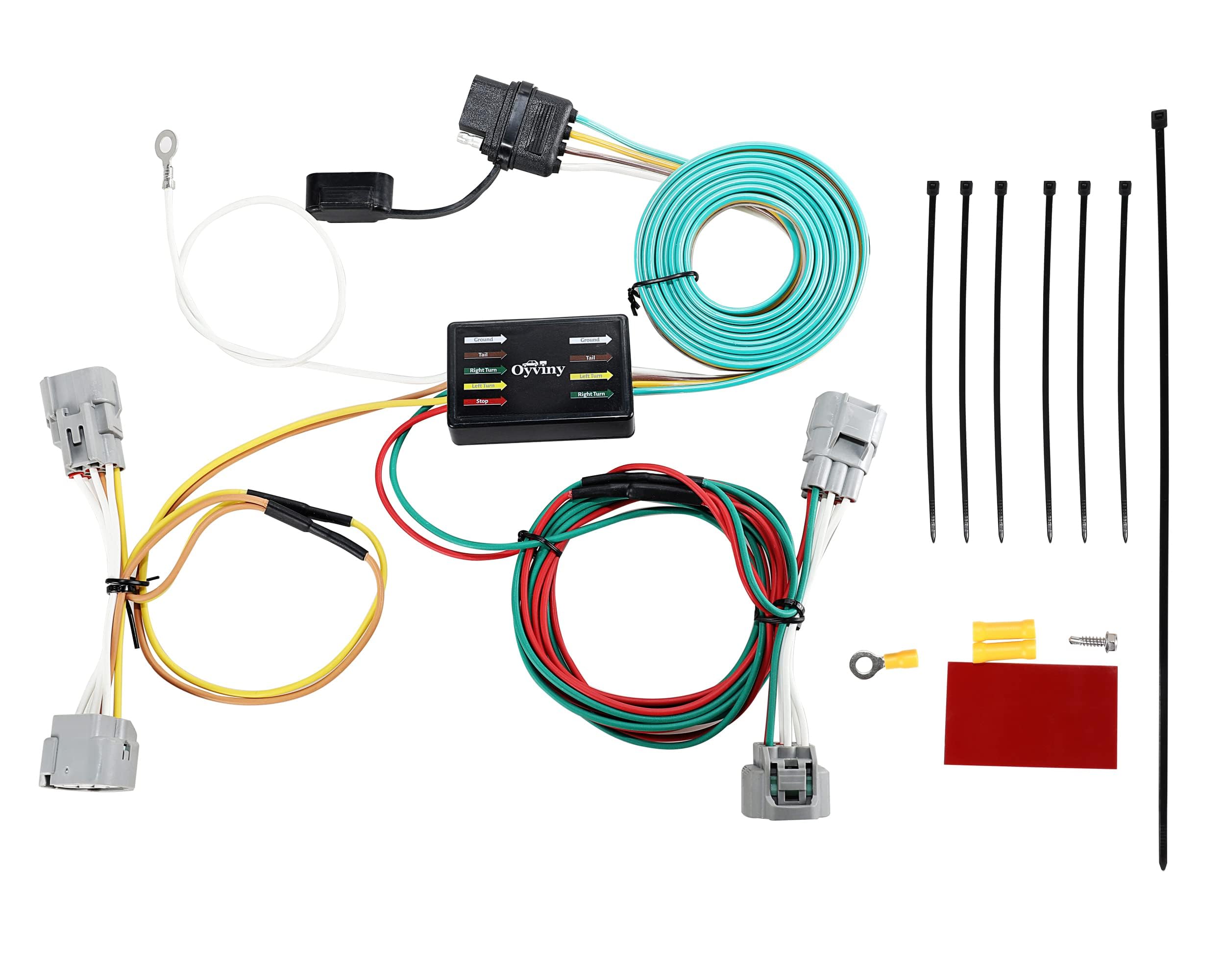 Oyviny Replacement 55513 4 Pin Trailer Wiring Harness for Toyota Tacoma 2005-2015, T100 1994-1998, Hilux 2010-2012