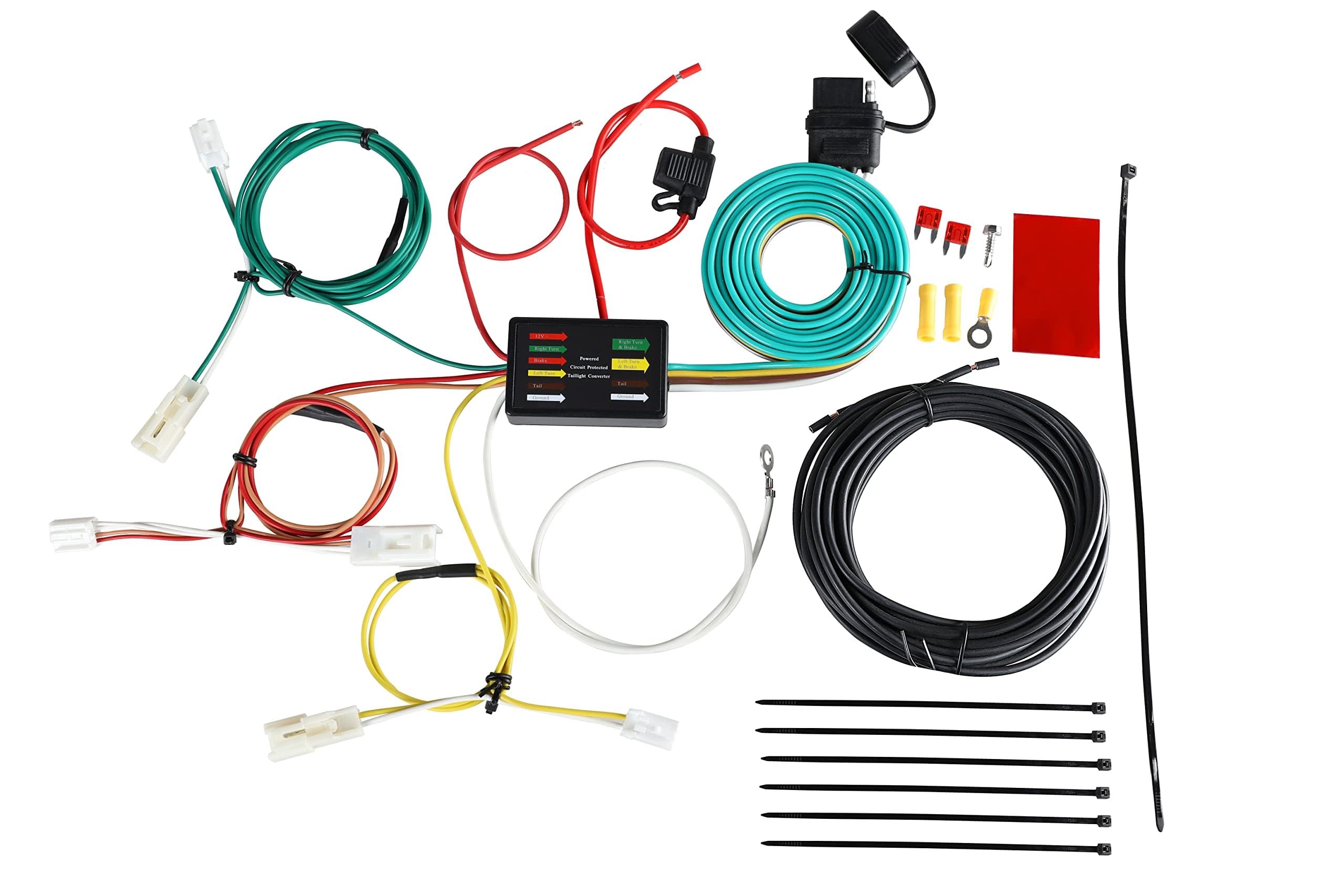 Oyviny Custom 4 Pin Trailer Wiring Harness for 2011-2014 Toyota Sienna & 2015-2020 Sienna SE, Pure Copper Wires