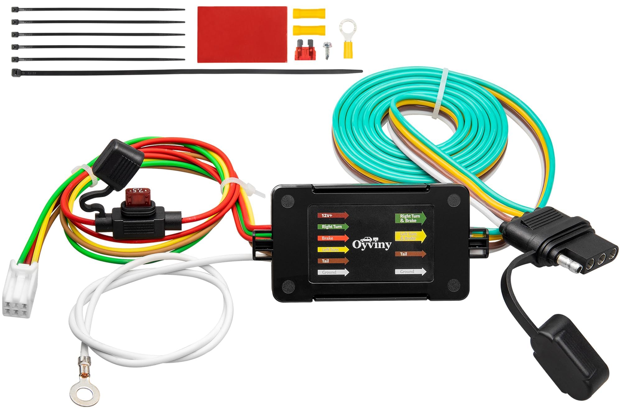 Oyviny 56370 4-Way Trailer Wiring Harness for 2017-2025 Honda CR-V, Plug & Play Pure Copper Wires, Factory Tow Package Required