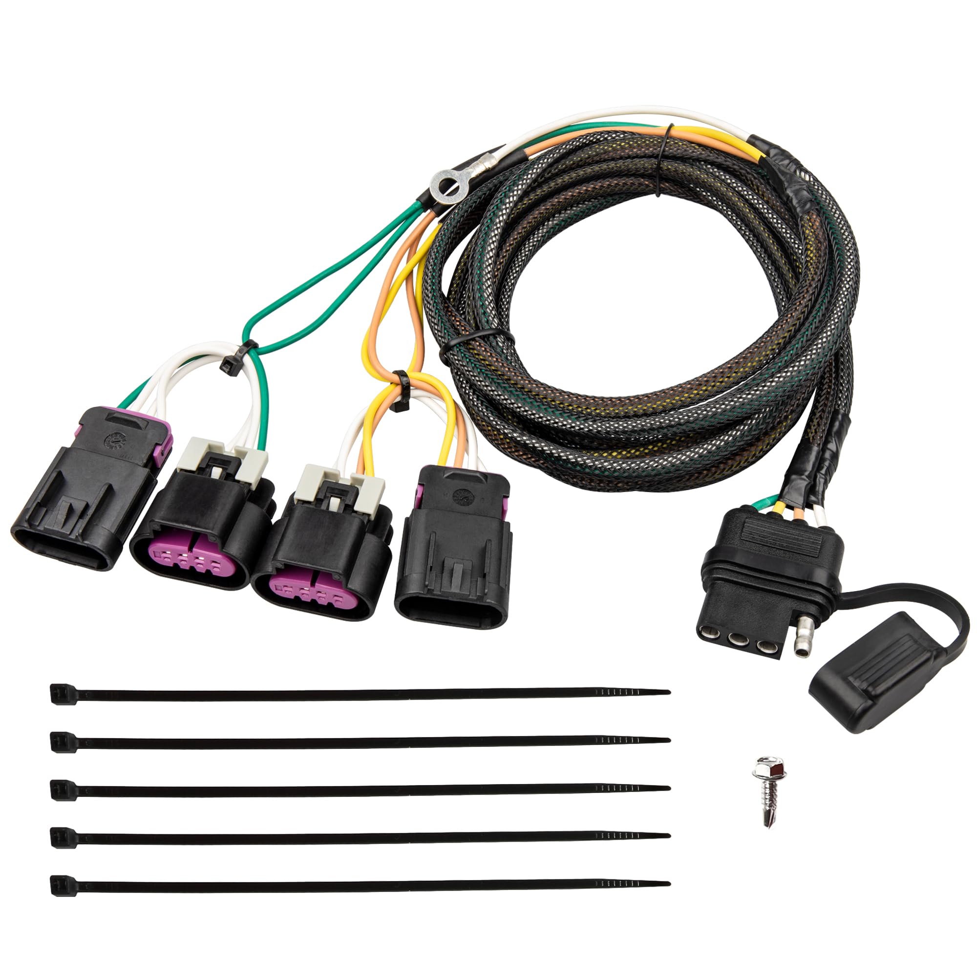 Oyviny Custom 4 Pin 56094 Trailer Wiring Harness for 2010-2017 GMC Terrain/Chevrolet Equinox, Terrain Trailer Hitch Wiring Kit
