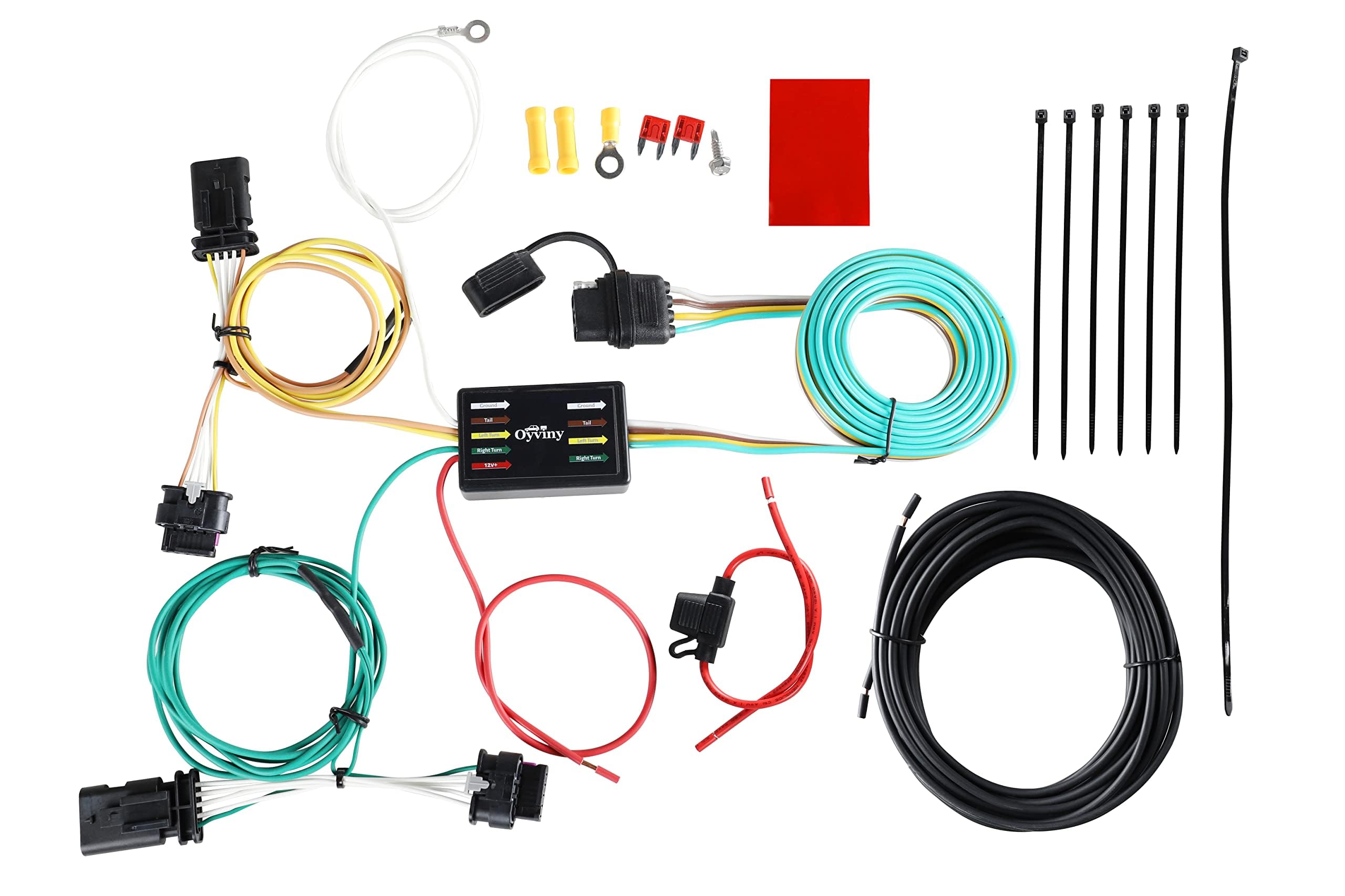 Oyviny Custom 4 Way Trailer Wiring Harness 56274 for 2015-2023 Jeep Renegade, Renegade Trailer Wiring Kit, Renegade 4 Pin Trailer Wiring