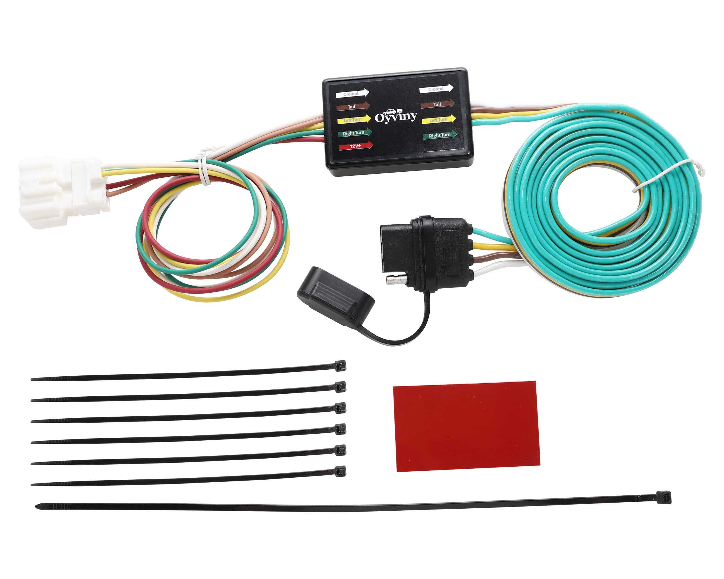 Oyviny Custom 4 Pin Trailer Wiring Harness for Honda CR-V 2007-2011, CRV Tow Harness CRV Trailer Hitch Wire, Factory Tow Package Required Replace 55106