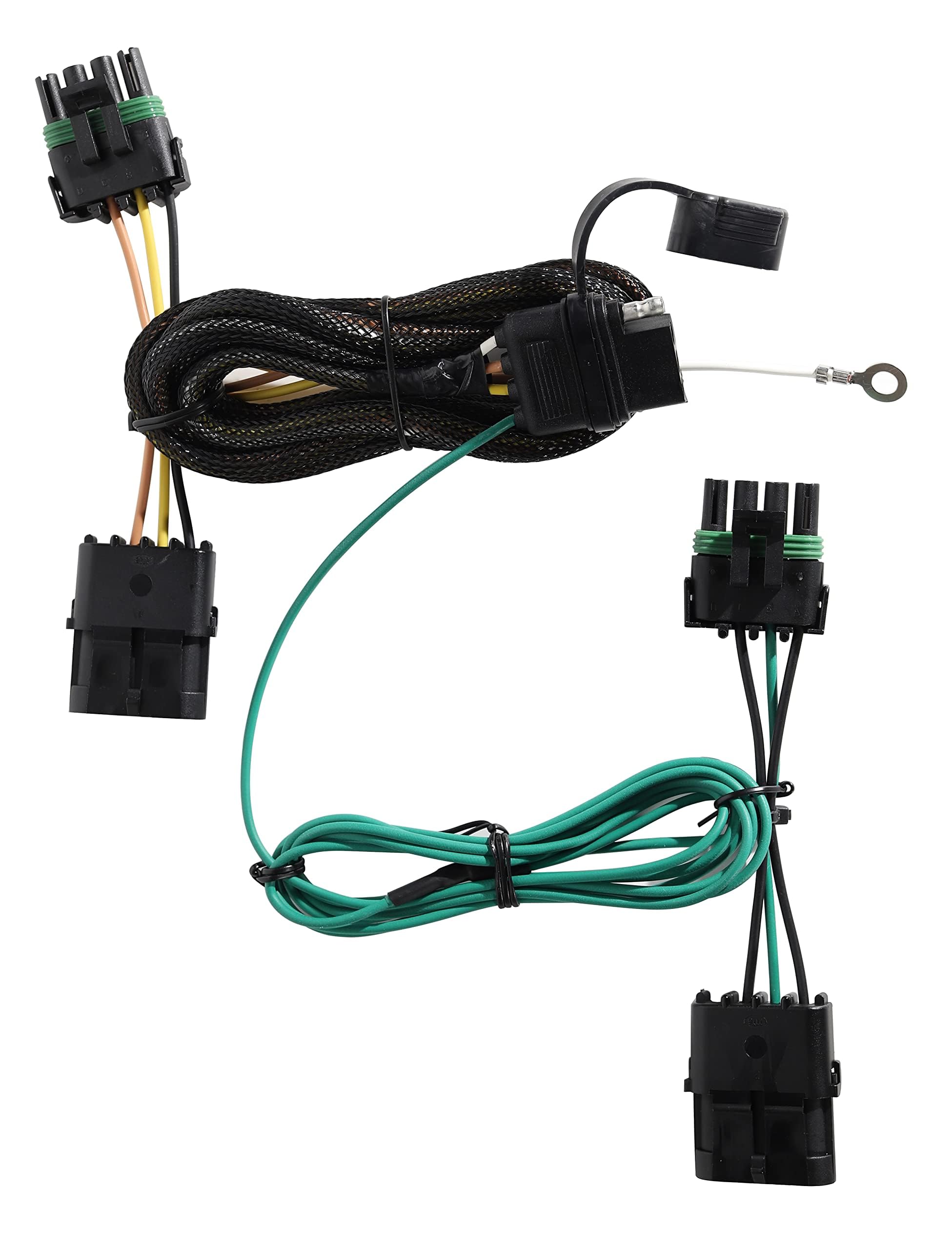 Oyviny Custom 4 Pin Trailer Wiring Harness for 1991-1997 Jeep Wrangler/1997 TJ/1991-1995 YJ