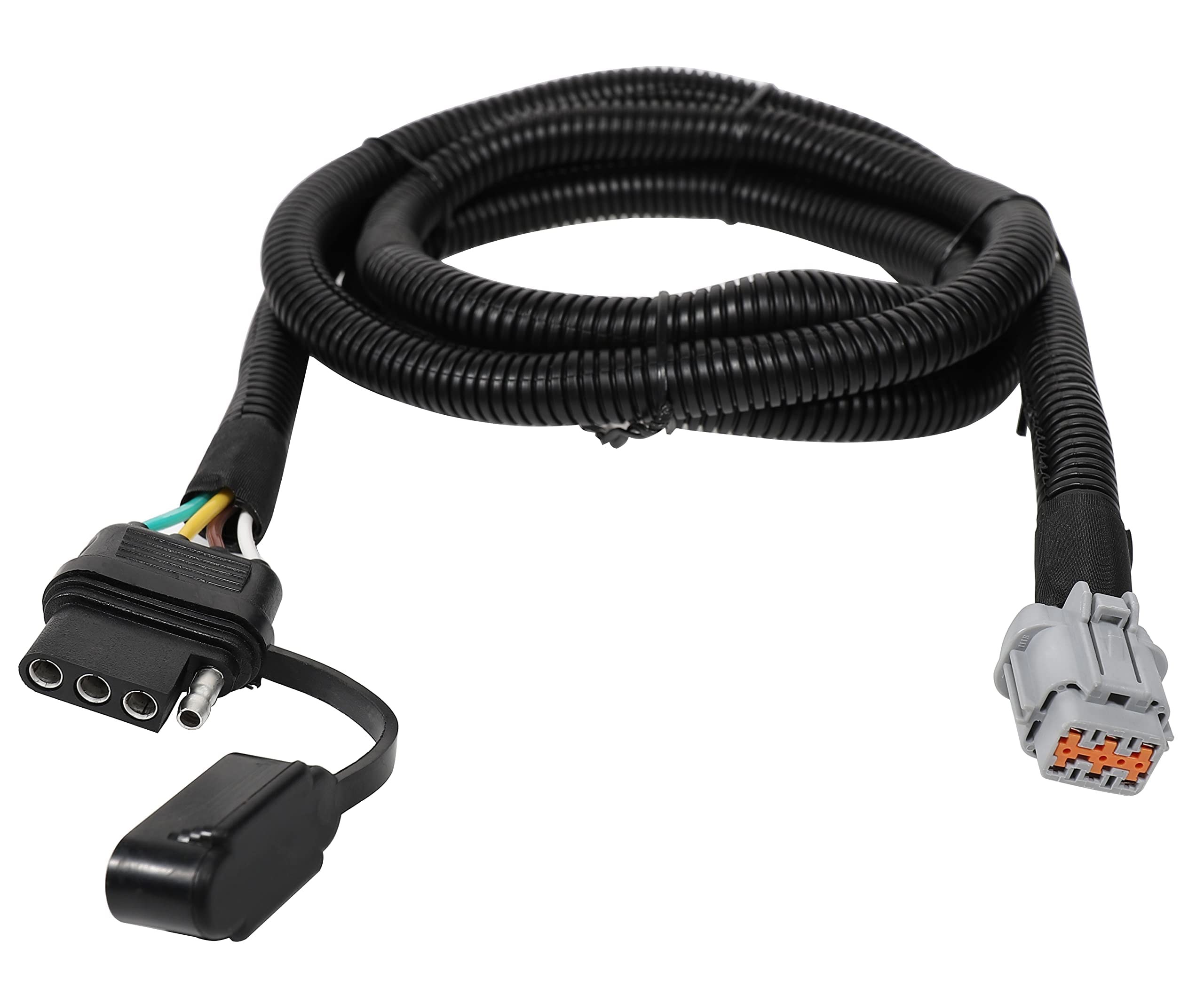 Oyviny 4 Way Flat Trailer Wiring Harness for Nissan Frontier 2005-2025/Nissan Xterra 2005-2015/Suzuki Equator 2009-2012, Factory Tow Package Required