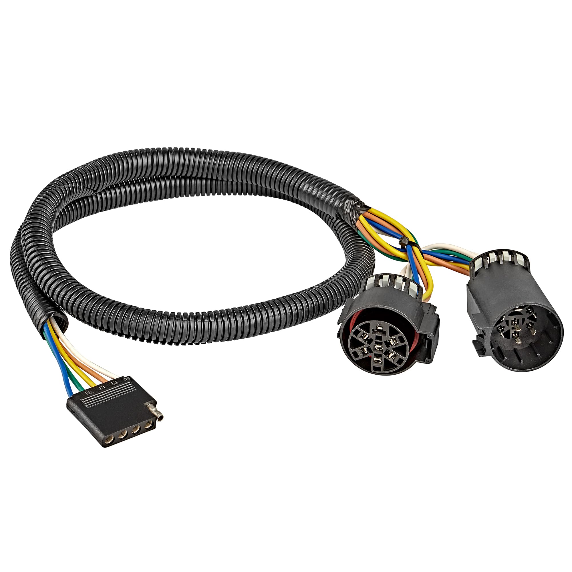 Oyviny 56584 USCAR 7 Pin to 5 Pin Trailer Wiring Harness for Installing LED Tailgate Light Bar with Reverse Lights, USCAR Socket to 5 Pin Adapter
